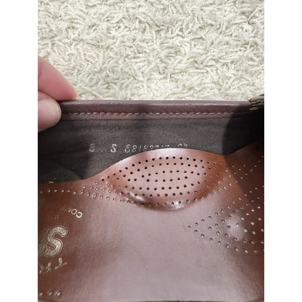 SAS Womens Jewel Tripad Comfort Brown Walking Slip On Ring Loafer Shoes Size‎ 8S